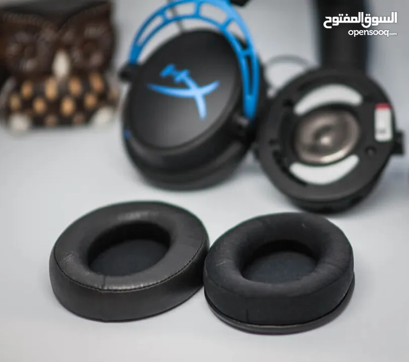 سماعة hyper x alpha s للبيع مستعمله بحاله جيده جدا هايبر اكس الفا س لون ازرق و اسود