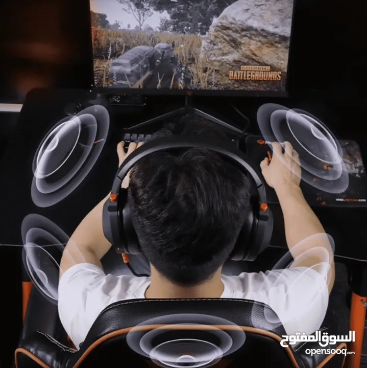 Meetion HP012 RGB 7.1 Virtual Surround Sound Gaming Headset USB سماعات جينمغ العاب