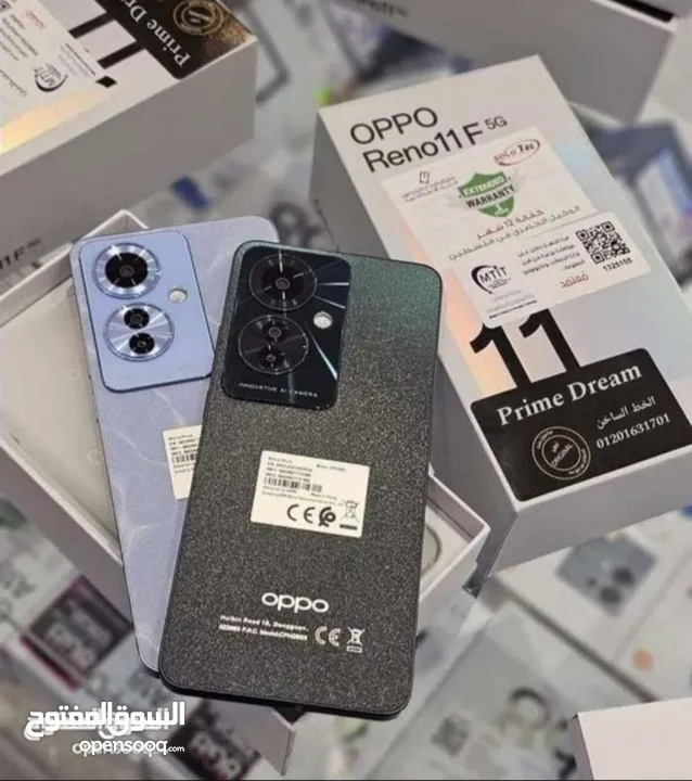 مستعمل ايام oppo Reno 11F 5G رام 16 جيجا 256 مكفول بالشركة متوفر توصيل أغراضة الأصلية