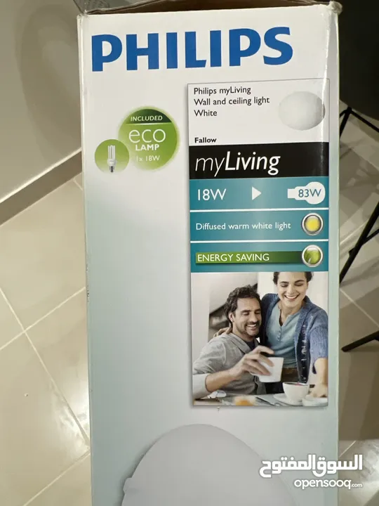 إنارة سقف PHILIPS أصلية – جديدة بالكرتونة – جودة عالية وتصميم أنيق