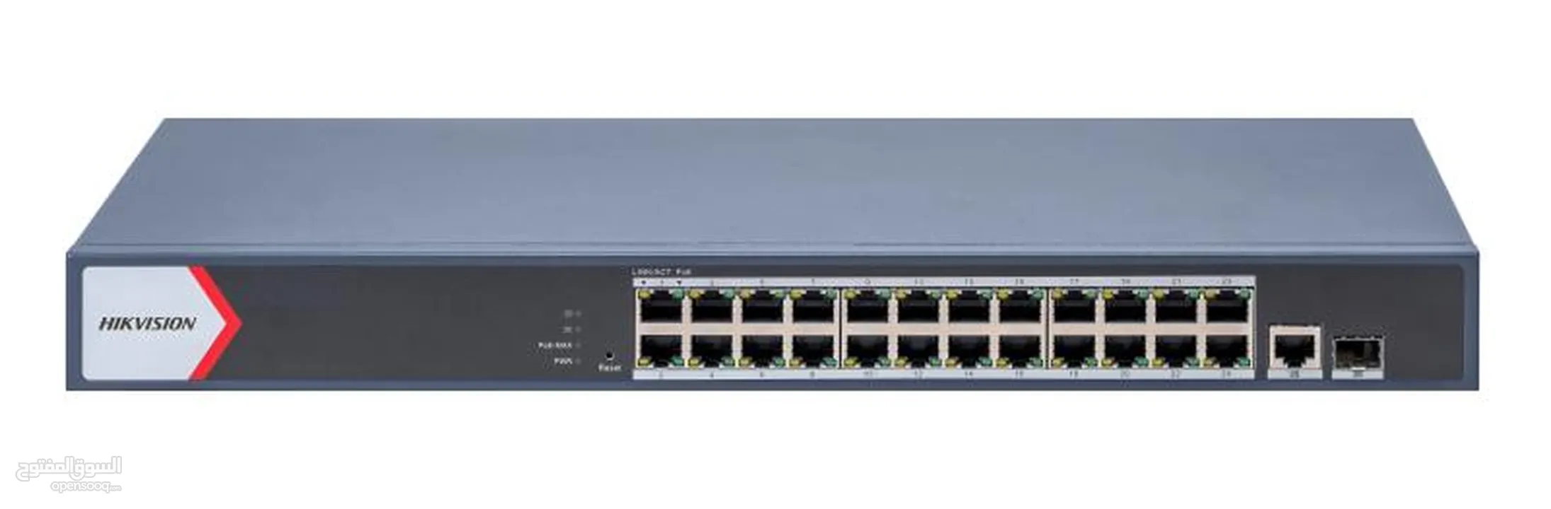 سويتشات جيجابت ذكية من Hikvision Switch Gigabit Poe-  أداء موثوق لشبكات المراقبة والأنظمة الأمنية