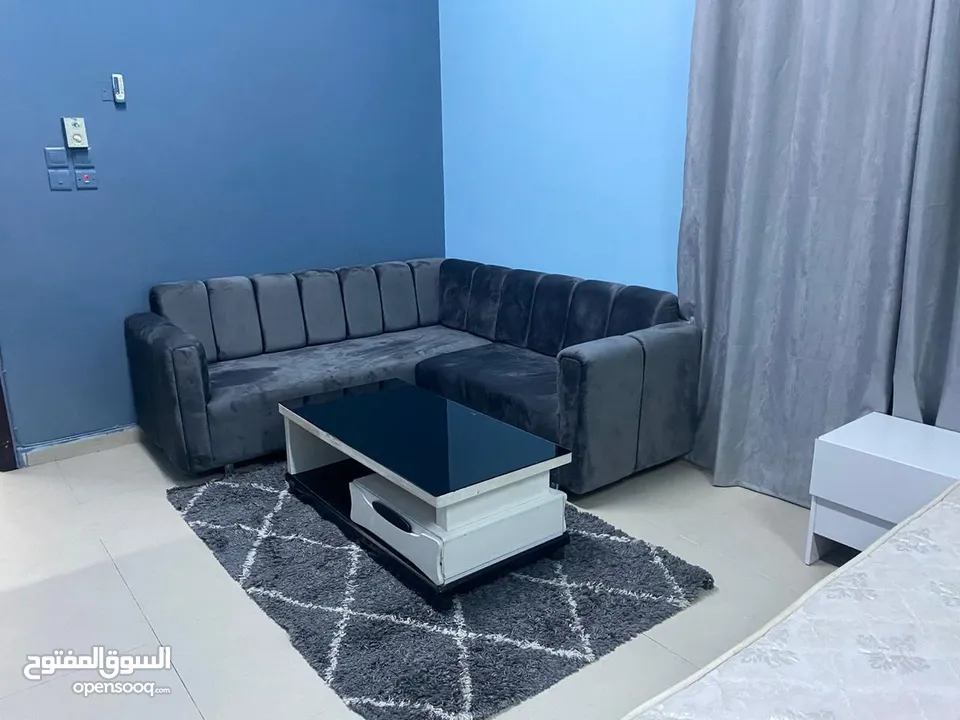 االغبره الشماليه ستديو غرفة وحمام ومطبخ مفروش فرش جديد Fully Furnished Studio in Ghoubra North