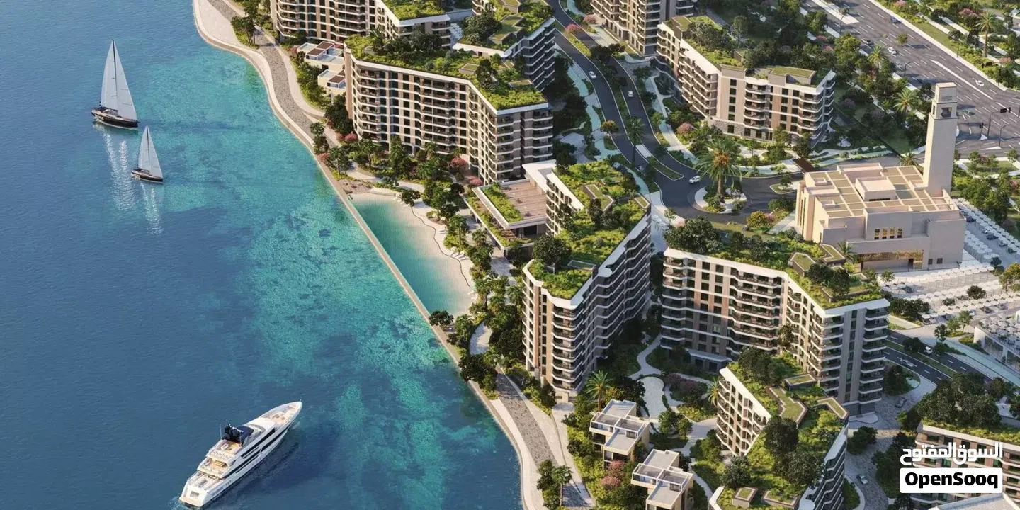 شقه غرفه للبيع بجزيره ياس مشروع جاردنيا باي مع تراس مساحه كبيره من اميز مشاريع الجزيره