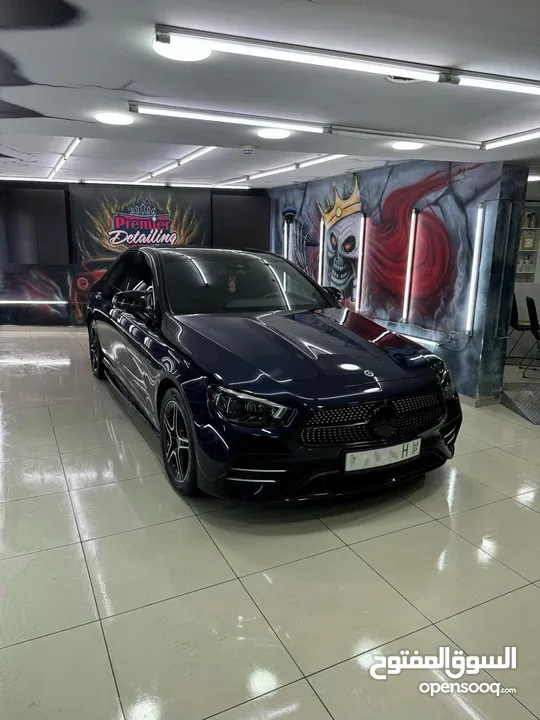 Mercedes E300de 2021 AMG night black  edition ديزل+هايبرد+blug in