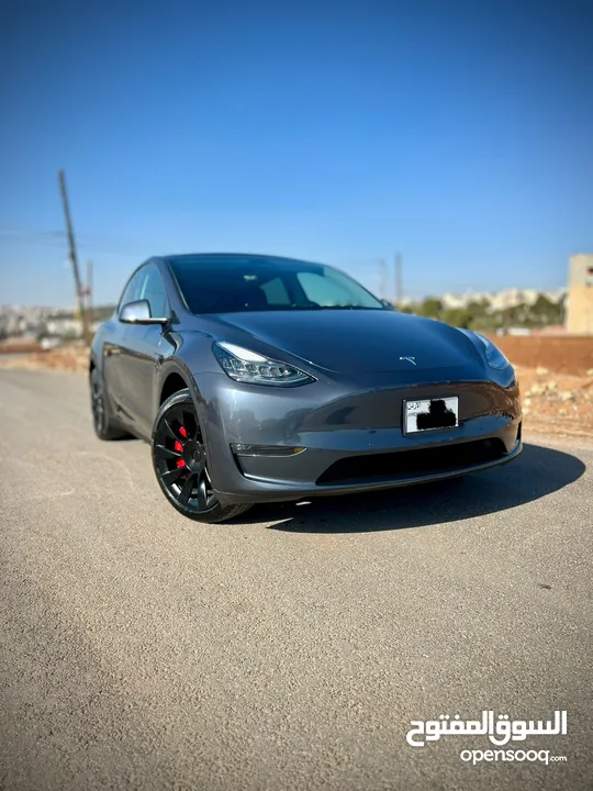 TESLA MODEL Y STANDERD PLUS  2021فحص توب نظافه ممشى قليل