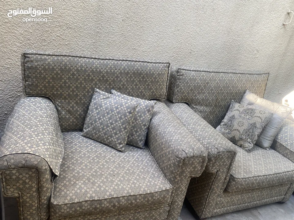 كنب عدد 2 مفرد خشب ثقيل