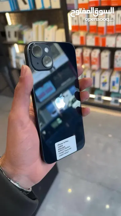 IPHONE 14 PLUS (128GB) USED LIKE NEW /// ايفون 14 بلس 128 جيجا مستعمل بحاله الجديد كفاله من فليك