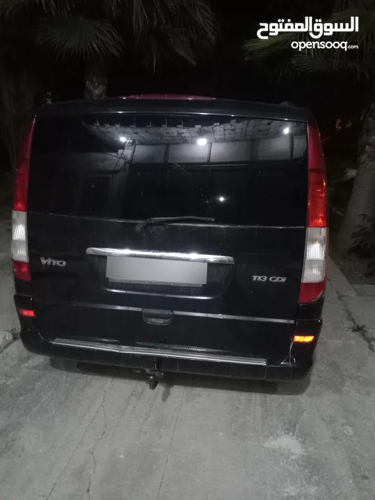 باص مرسيدس Vito 2013 بحال وكاله   جيد 4 أو 5  cc2200 باص في ضربتين بل ستوب الخلفي يمين و ستوب يسار