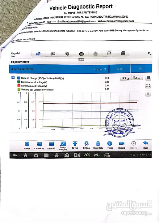 هيونداي سوناتا هايبرد SE 2016 للبيع بسعر حرقق