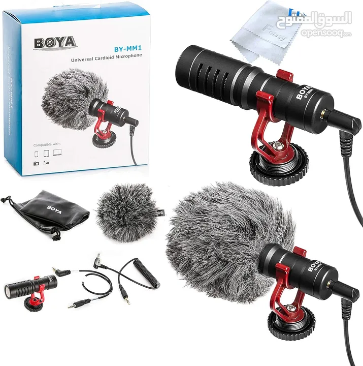 مايك تسجيل احترافي من براند بويا الأصلي للتسريمنغ والبودكاست Boya BY-MM1 Mic for PC & Smart Phone