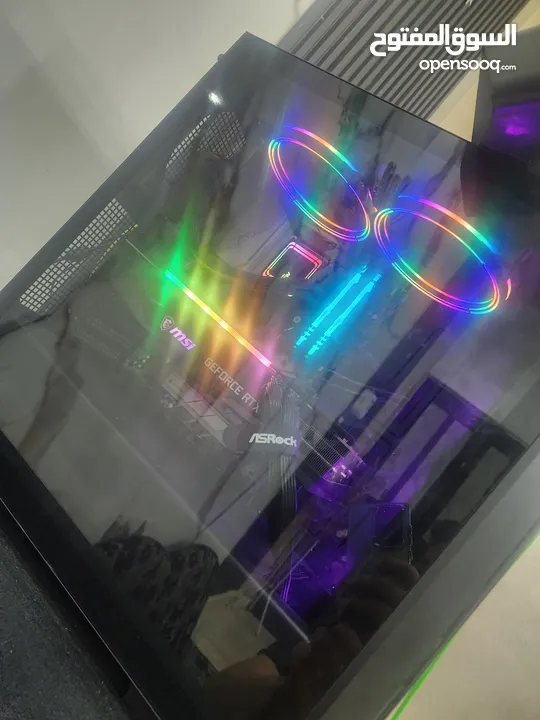 pc gaming and designer  with intel i9 مع 2نظام تبريد مائي وهوائي  و مساحة تخزين 1500 جيجا
