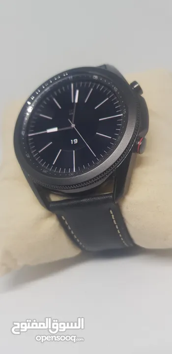 SAMSUNG GALAXY WATCHE 3 SIZE 45MM BLACK LEATHER BAND smart watche
