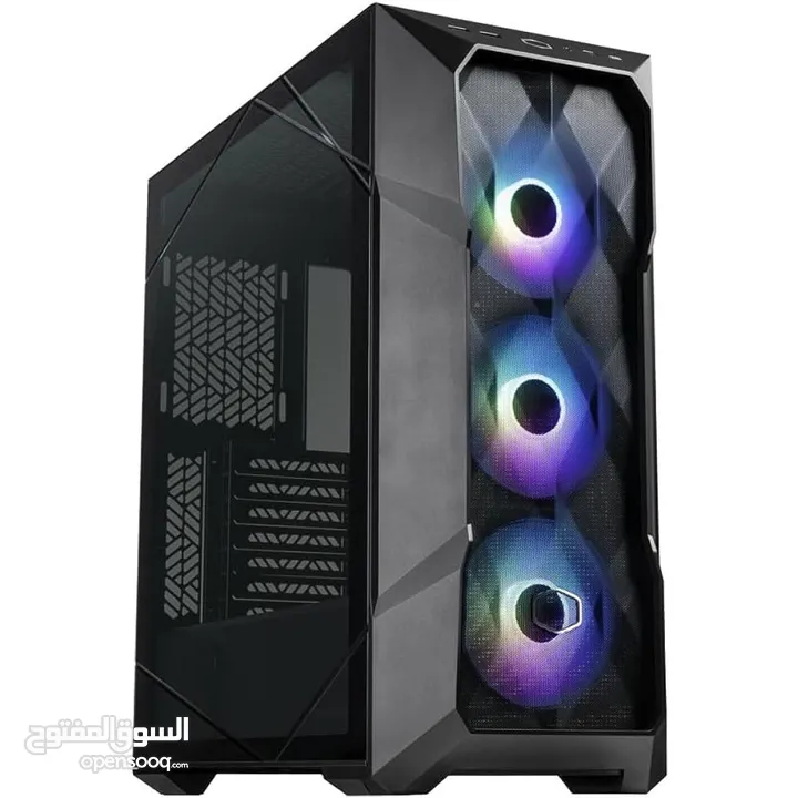 كيس جيمنج كولر ماستر 3 مراوح ار جي بي ملون - COOLER MASTER TD500 MESH V2 - 3X ARGB FANS GAMING CASE
