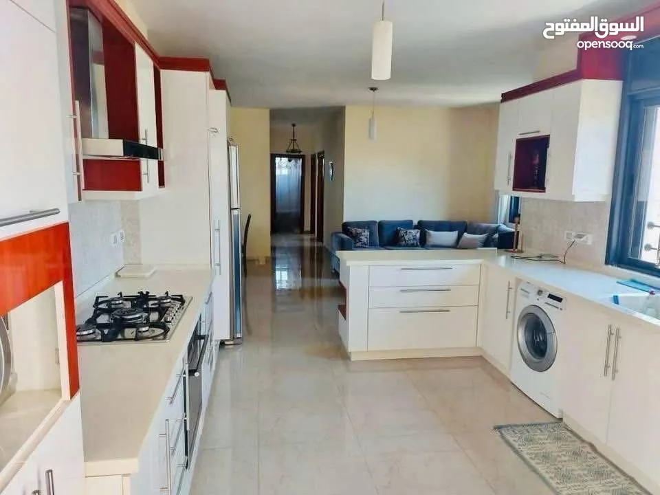 شقه مفروشه للايجار في عين منجد قرب ابراج هاوس