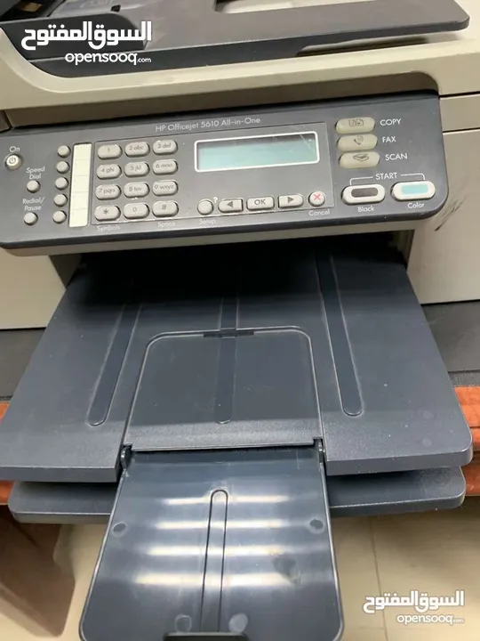 طابعة hp officejet 5610 all in one شوف الوصف الطابعة شبه جديدة استعمال بسيط جدا