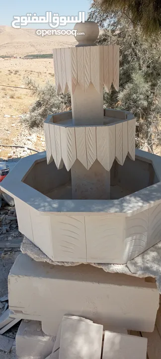 نوافير وشلالات وباربيكو وجميع انواع ديكورات الحجر الطبيعي  العنوان الزرقاء الجديده