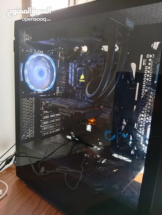 كمبيوتر جيمنغ وحش بلاداء مع rtx 3050 وتبريد مائي مغلق