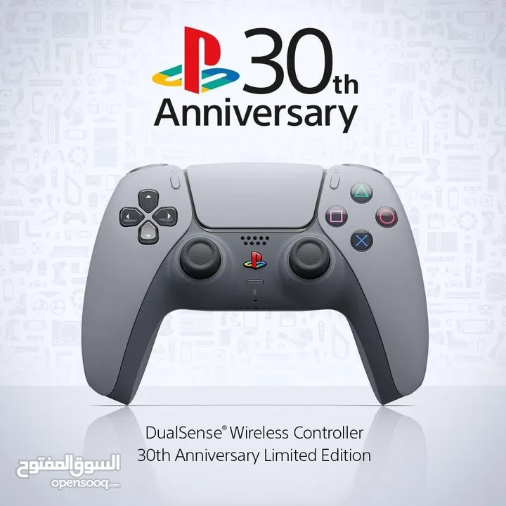 جهاز بليستيشن 5 إصدار ذكرى العام 30 المحدود. PS5 Controller 30th Anniversary limited edition