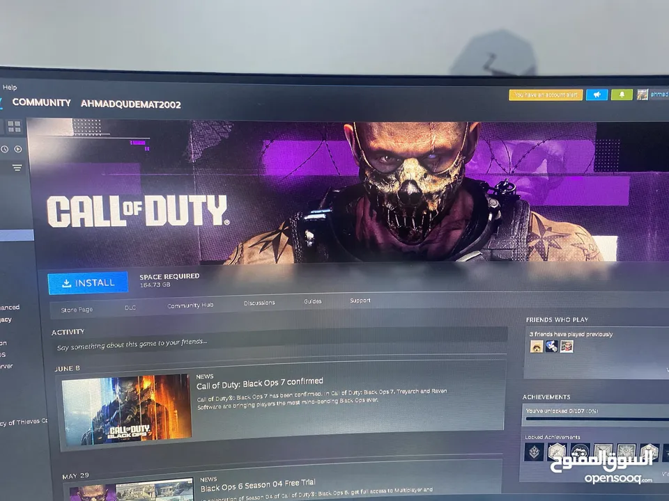 عرض ناري! PC جيمنغ + حساب ستيم + ماوس وكيبورد جيمنغ فقط بـ 180