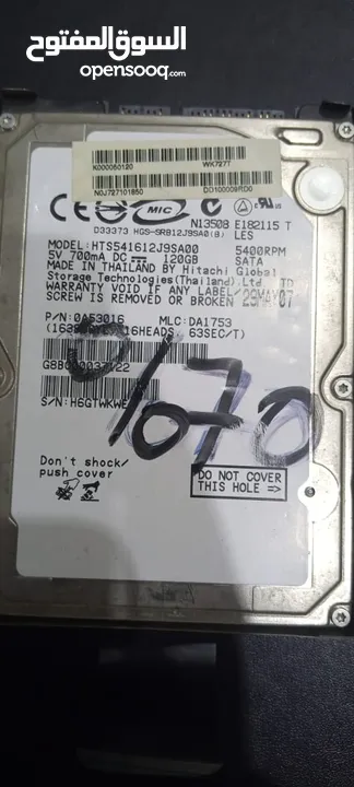 هاردديسك  hdd 120 gb / hel 70%
