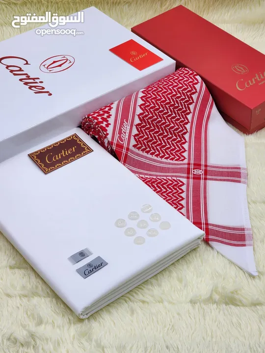 عرض خاص اطقم جديده اصدارات 2025 قماش مع الشماغ كارتير مونت بلانك اقنر جفنشي ملكي خاص مع المرفقات.