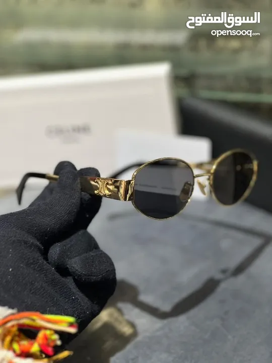 نظارات سيلين متوفرة مع ملحقاتها  بالونين الفضي والذهبي