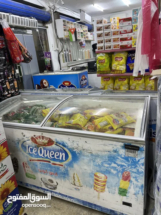 سوبر ماركت  دكان ثلاث مخازن مجهز بالكامل