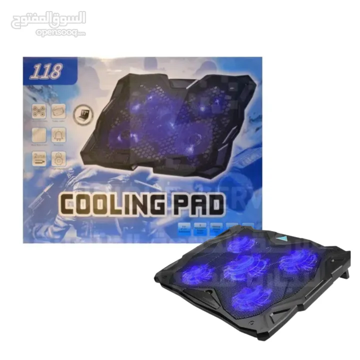 مروحة تبريد قاعده مراوح لابتوب تاب 118 Gaming Cooling Pad