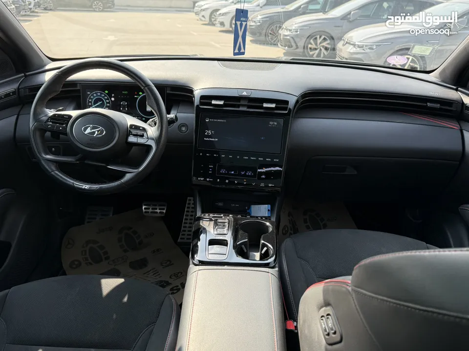 هونداي توسان NLine ترخيص 2022 محرك 1600 هايبرد plug in/يقطع على الشحنه 65 كيلو متر  271 حصان