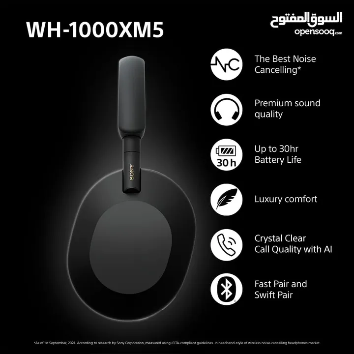 SONY WH-1000XM5 Wireless Noise Cancelling Headphones -NEW -MEGAByte