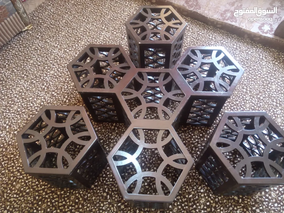 طاوله ارابيسك لغرف الضيوف خشب ثقيل حجم كبير