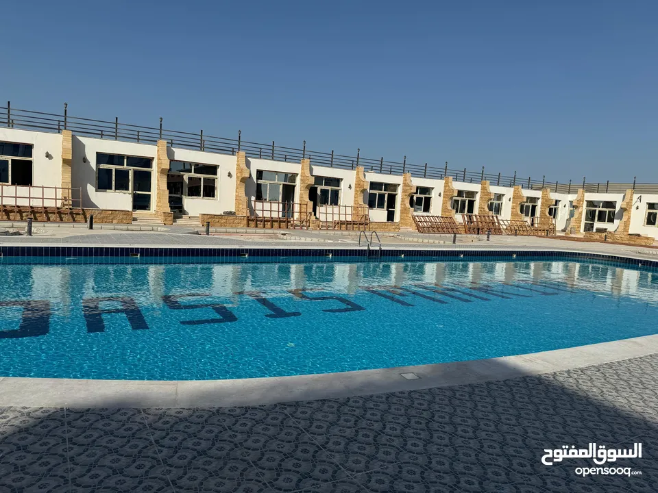 شاليه 90م عالبحر ف منتجع Oasis Marina Hurghada قبل الجونه