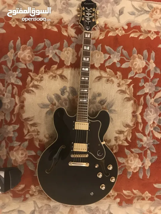 Epiphone Sheraton Pro II with original hard case and soft case