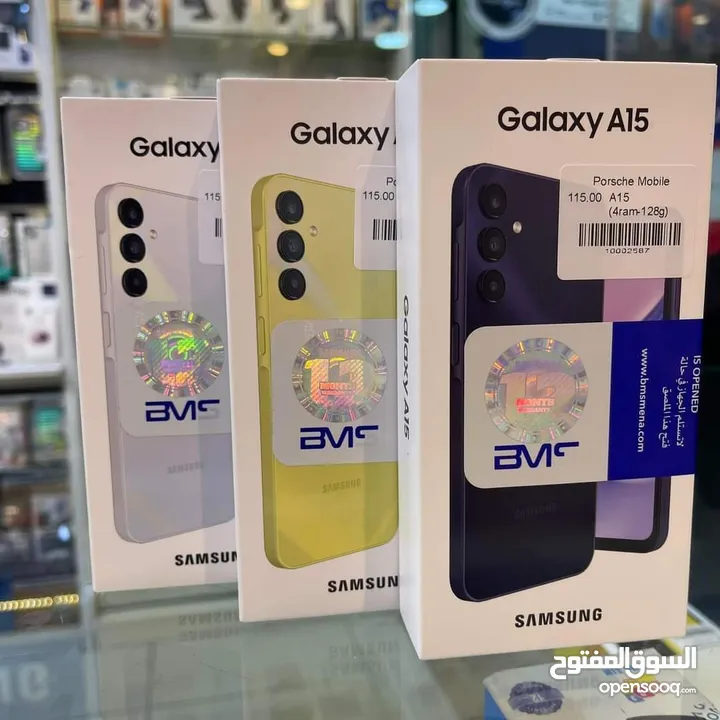 جديد Samsung A15 رام 8 و 12 و 16 جيجا 128 و 256 متوفر توصيل هدية كفر ولزقة وشاحن الاصلي