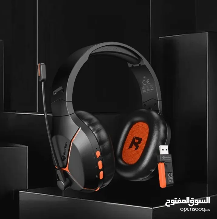 Meetion BTH011 Tri-Mode 2.4G Wireless Bluetooth & Wired Gaming Headset -Black سماعات ميشون للالعاب