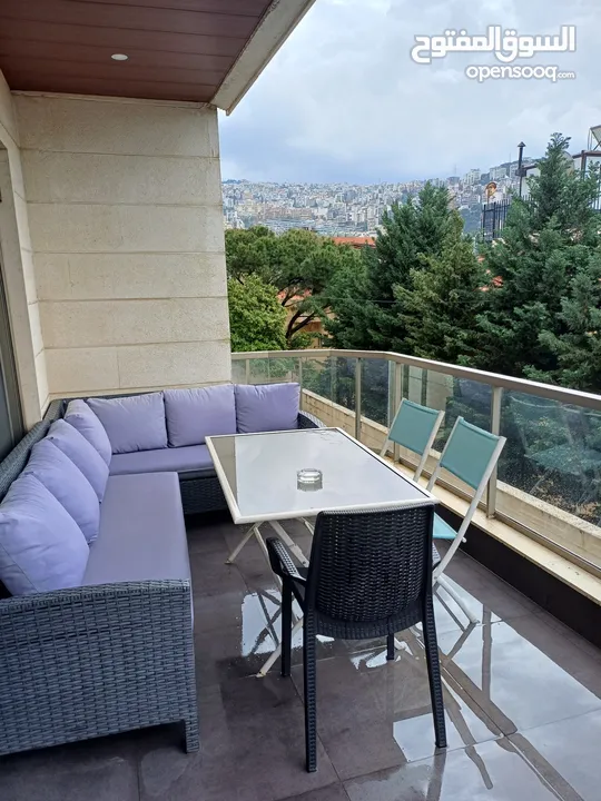 appartement in belle Vue awakar fully furnished with balcony and 2bedrooms and views  24 electric an