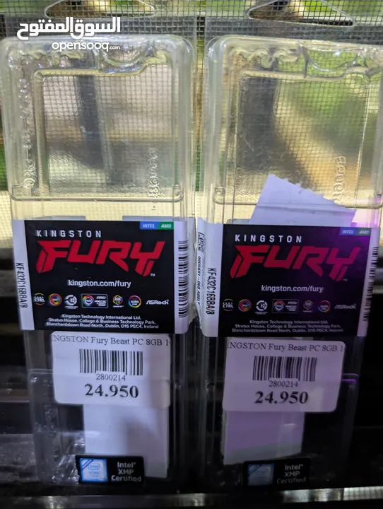 رامات 8 جيجا x2 يعني 16 جيجا ddr4 للبيع بسعر ممتاز 35 دينار