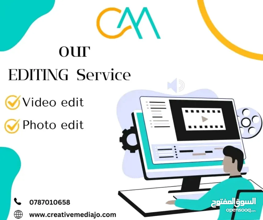 تسويق marketing  تصوير 4k photography  تصميم   مونتاج  ويبسايت  متاجر الكترونية  اعلانات