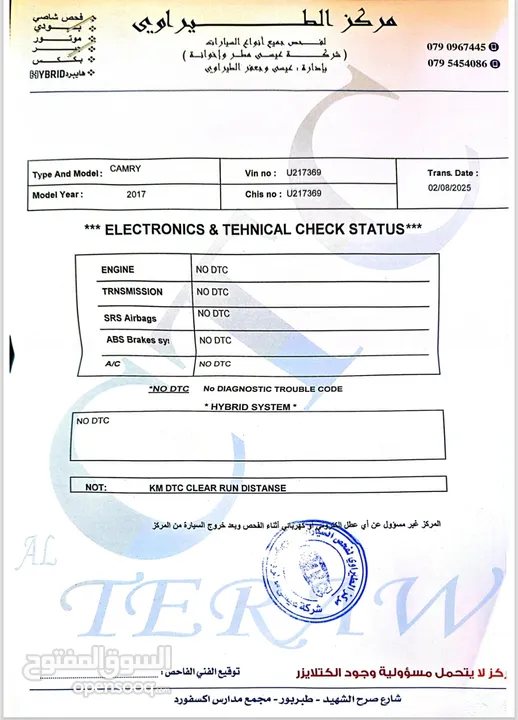 تويوتا كامري فل موديل 2017