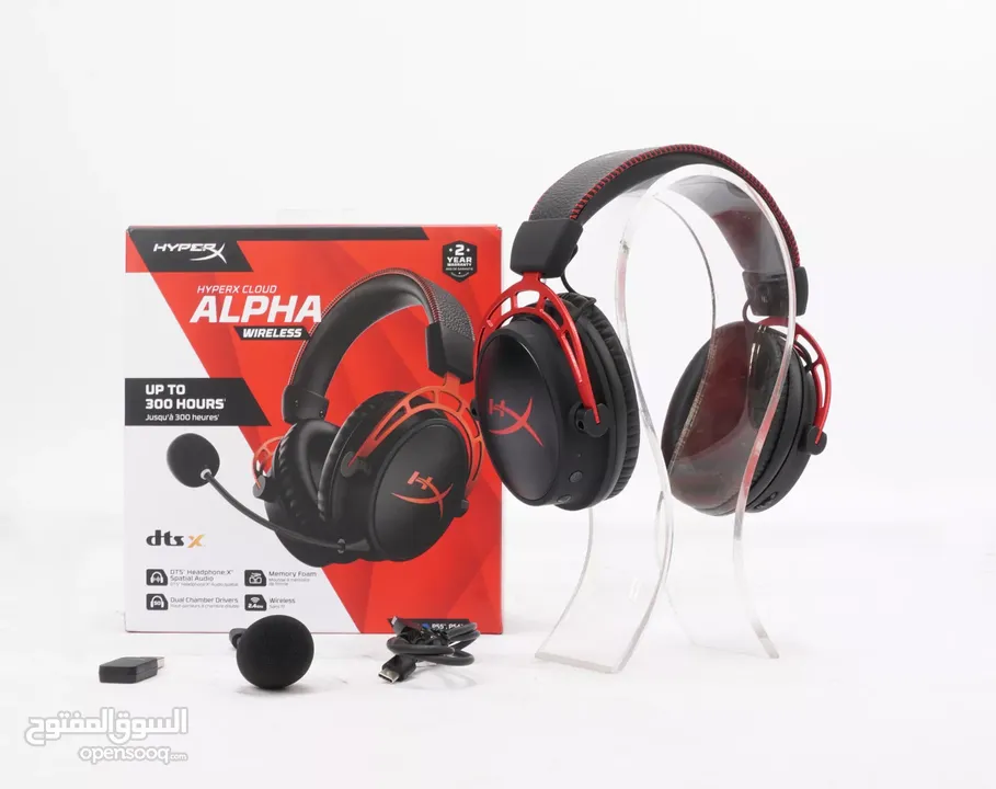 أفضل سماعة لاسلكية بالعالم  HyperX Cloud Alpha wireless  هايبر اكس كلاود ألفا وايرليس