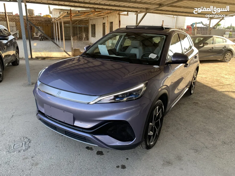 BYD Yuan plus 2023 بي واي ديه ايوان بلص صنف شامبيون فل الفل اوتبارك وباب خلفي كهرباء كراسي حامي بارد
