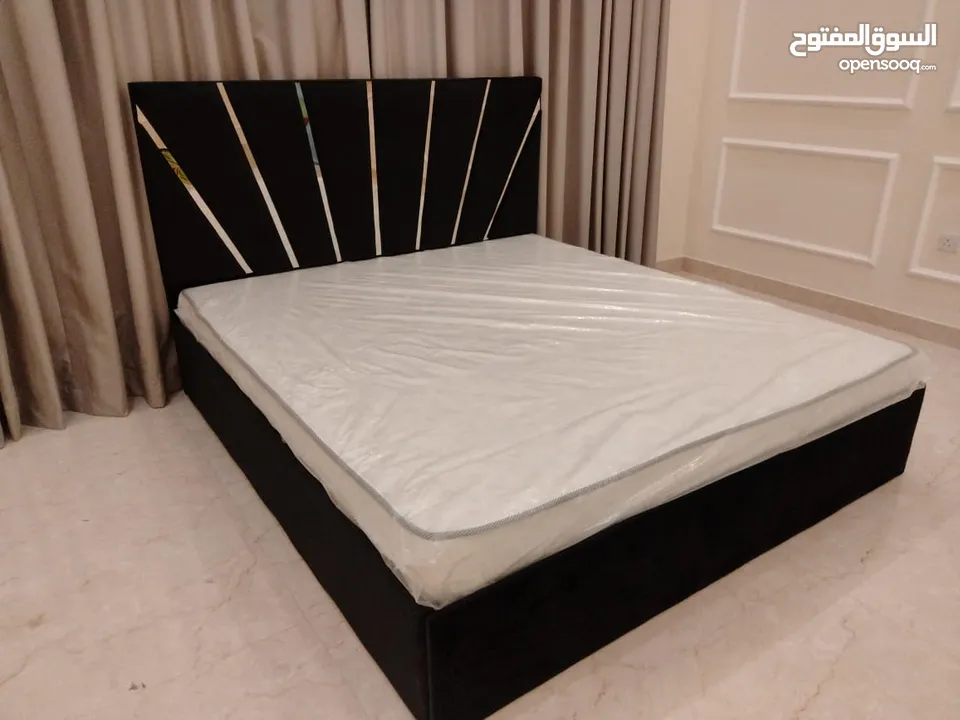brand new bed with mattress available