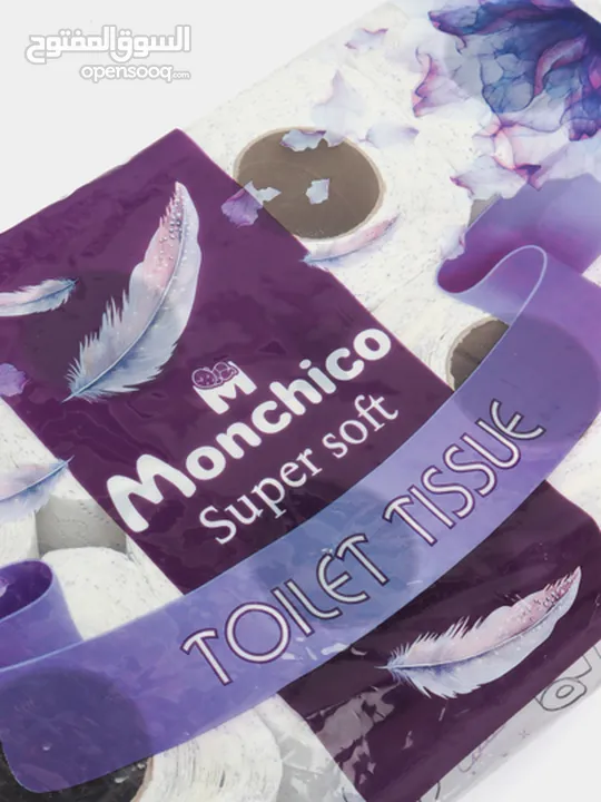 Monchico Super soft toilet paper, 24 Rolls ( 3 pack )