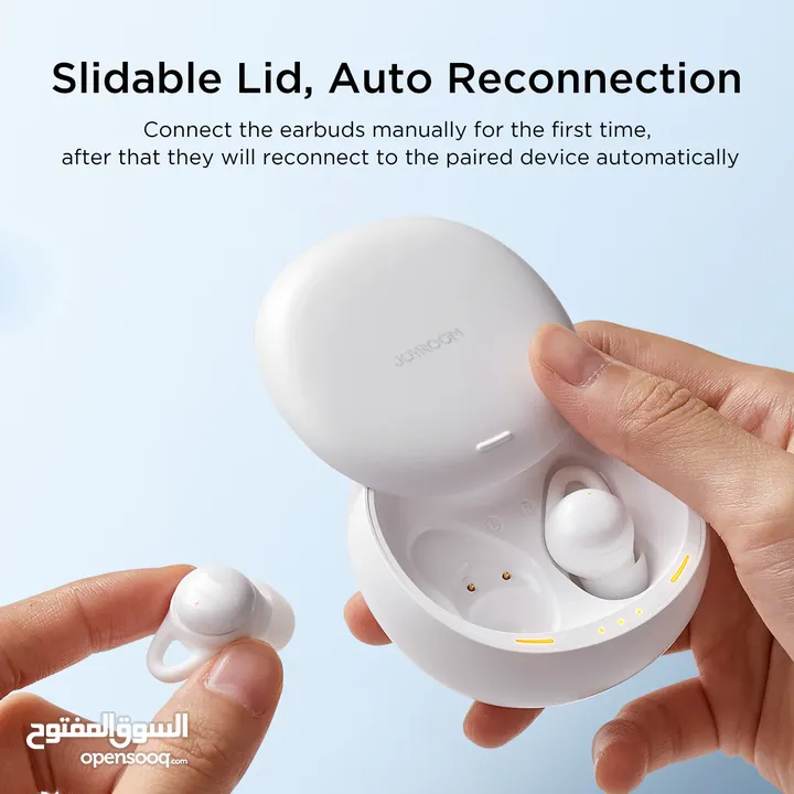 سماعات جويروم JOYROOM Cozydots JR-TS2 – راحة تامة ونوم هانئ بتقنية إلغاء الضوضاء النشطة