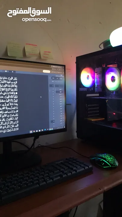 Pc gaming قوي جدااا مع كامل أغراضه