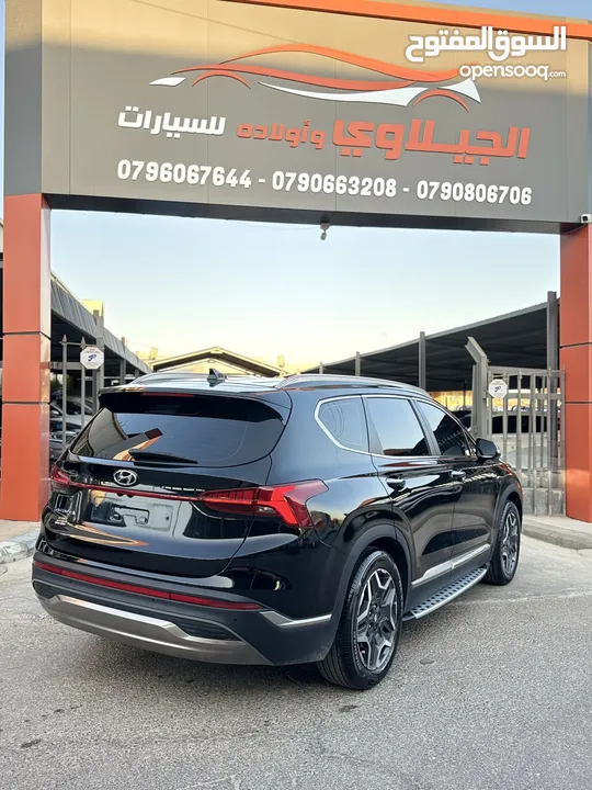 هونداي سنتافيه 2022 هايبرد فل اضافات اعلى صنف بريميوم بلس برستيج vip وارد كوريا لون اسود