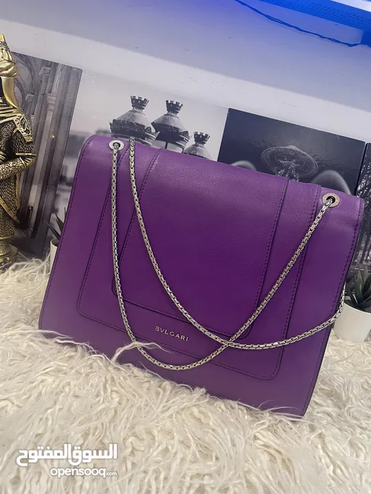 BVLGARI serpenti medium size, purple bag