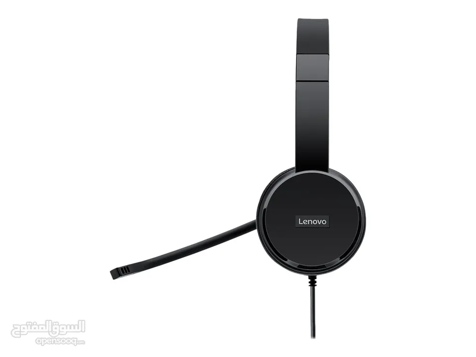 Lenovo 100 Headset - Stereo - USB - للأعمال مع خاصية إلغاء الضوضاء USB سماعة لينوفو 100 ستيريو