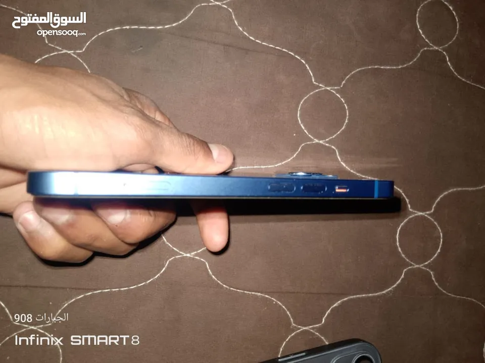 ايفون 13 وارد امريكي 128GB بطارية 83 الجهاز بالصلاه على النبي مش مفتوح ولا مصلح ابدا على الفحص