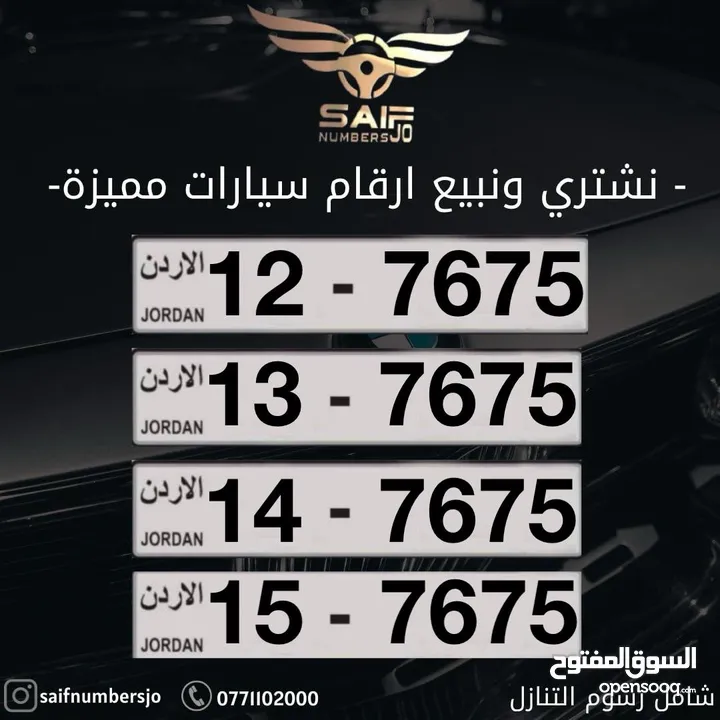 ارقام مميزه شامل رسوم التنازل
